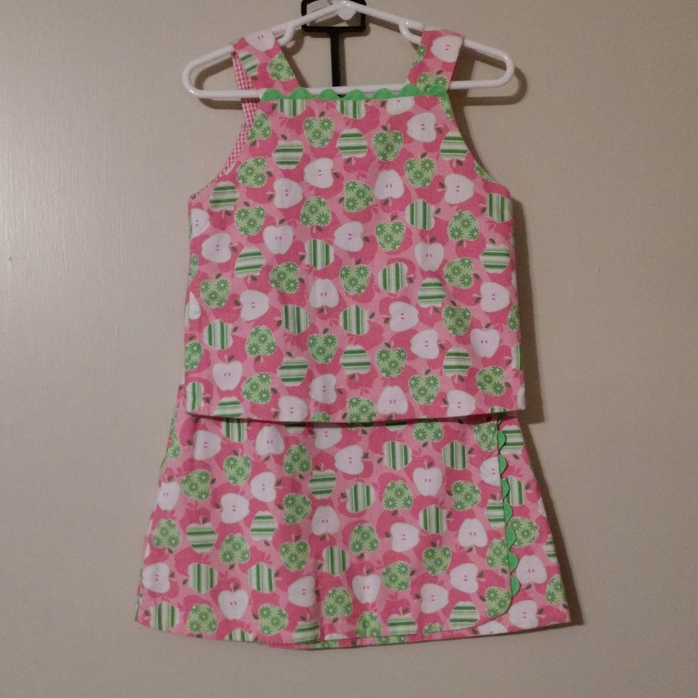 Chabre top/skirt outfit sz 4 reversible